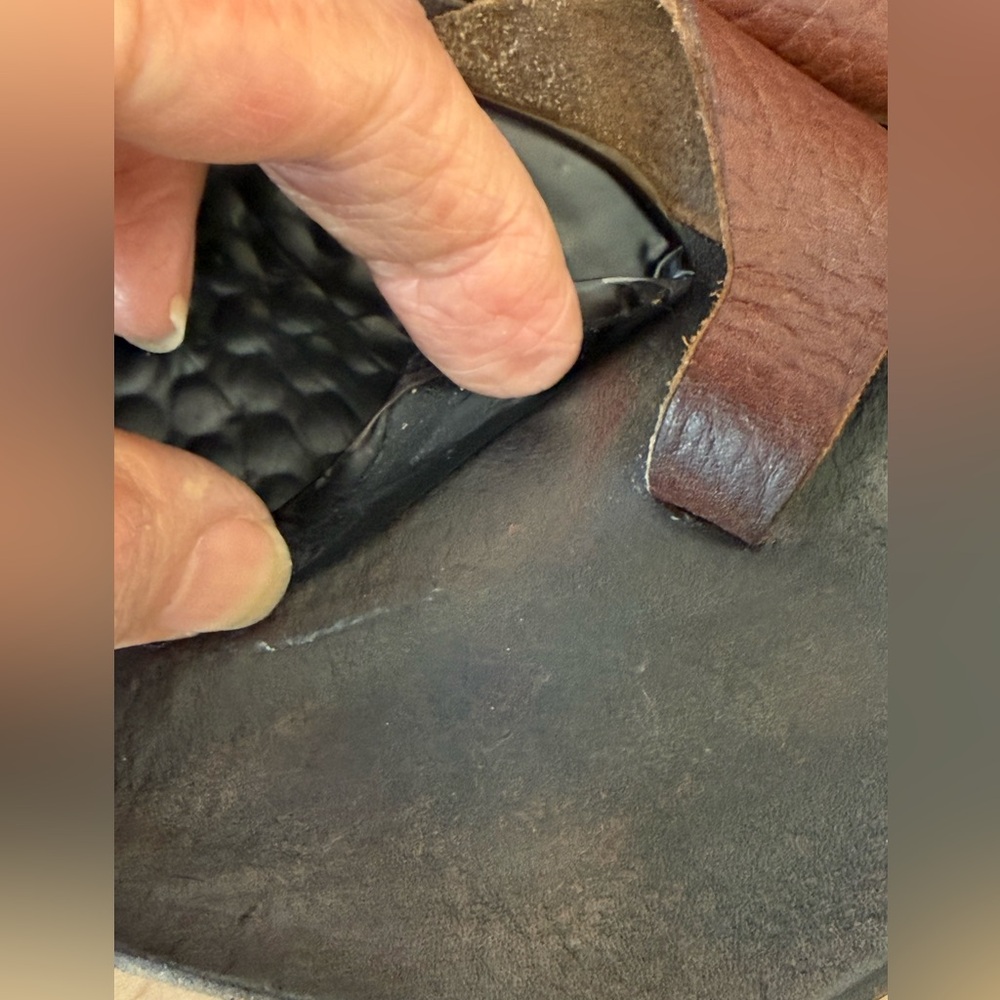 Cydwoq Hillary style sandal, brown pebbled leather, handmade in USA, 39.5 (9.5) - Picture 6 of 16